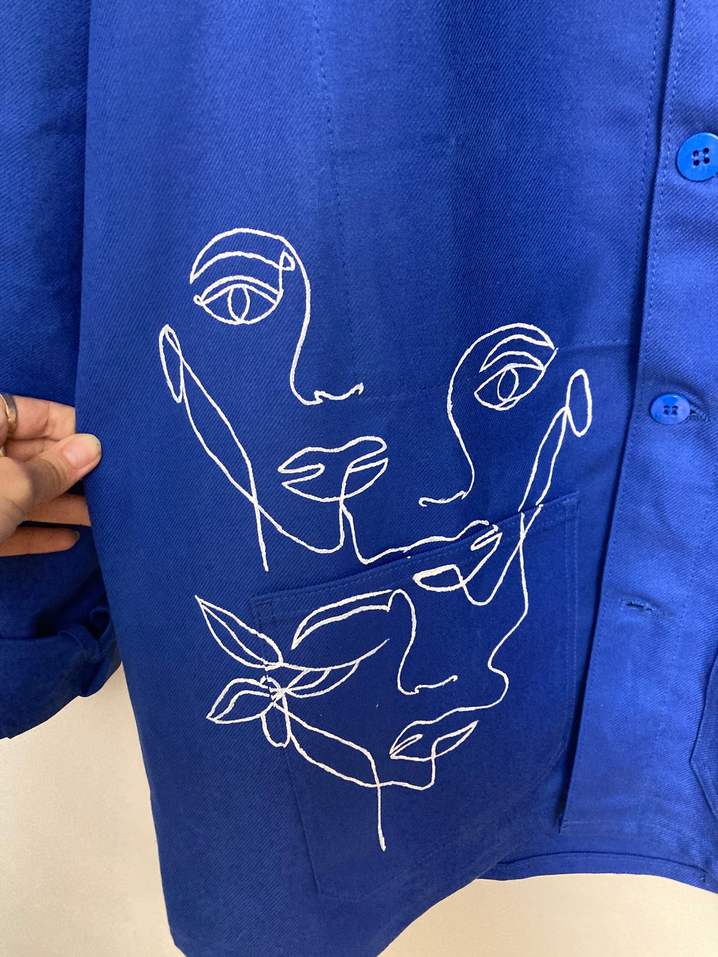 Veste de travail upcyclée