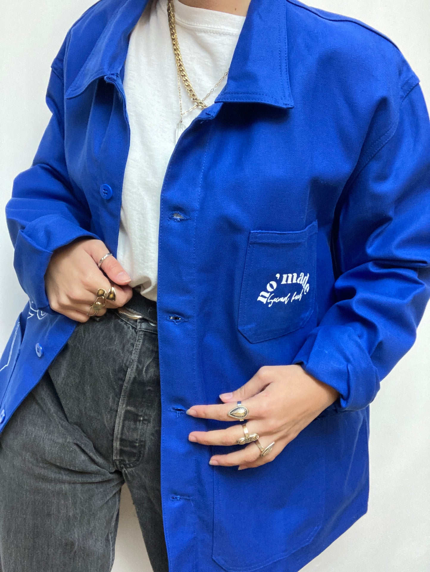 Veste de travail upcyclée
