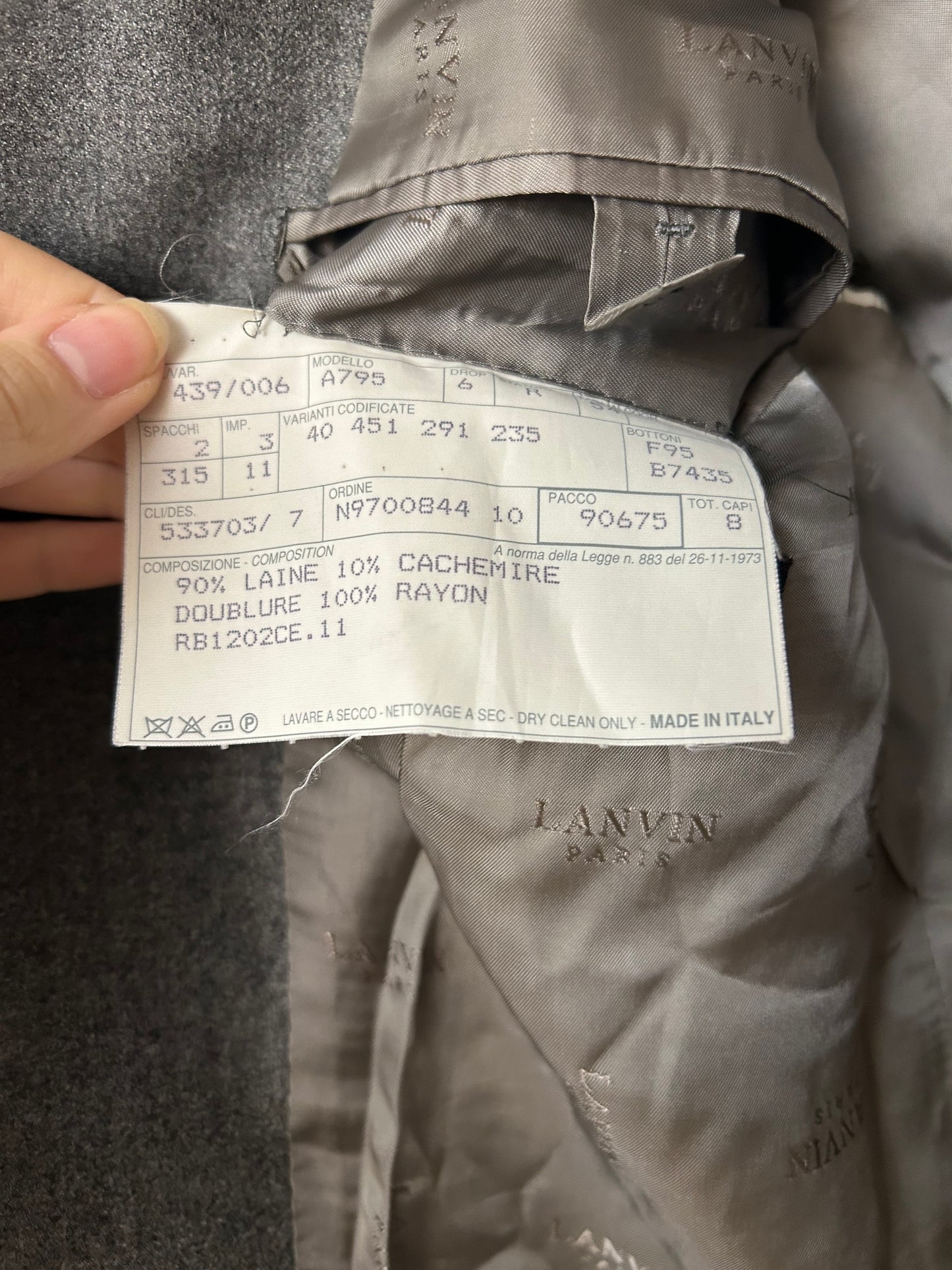 Blazer Lanvin gris