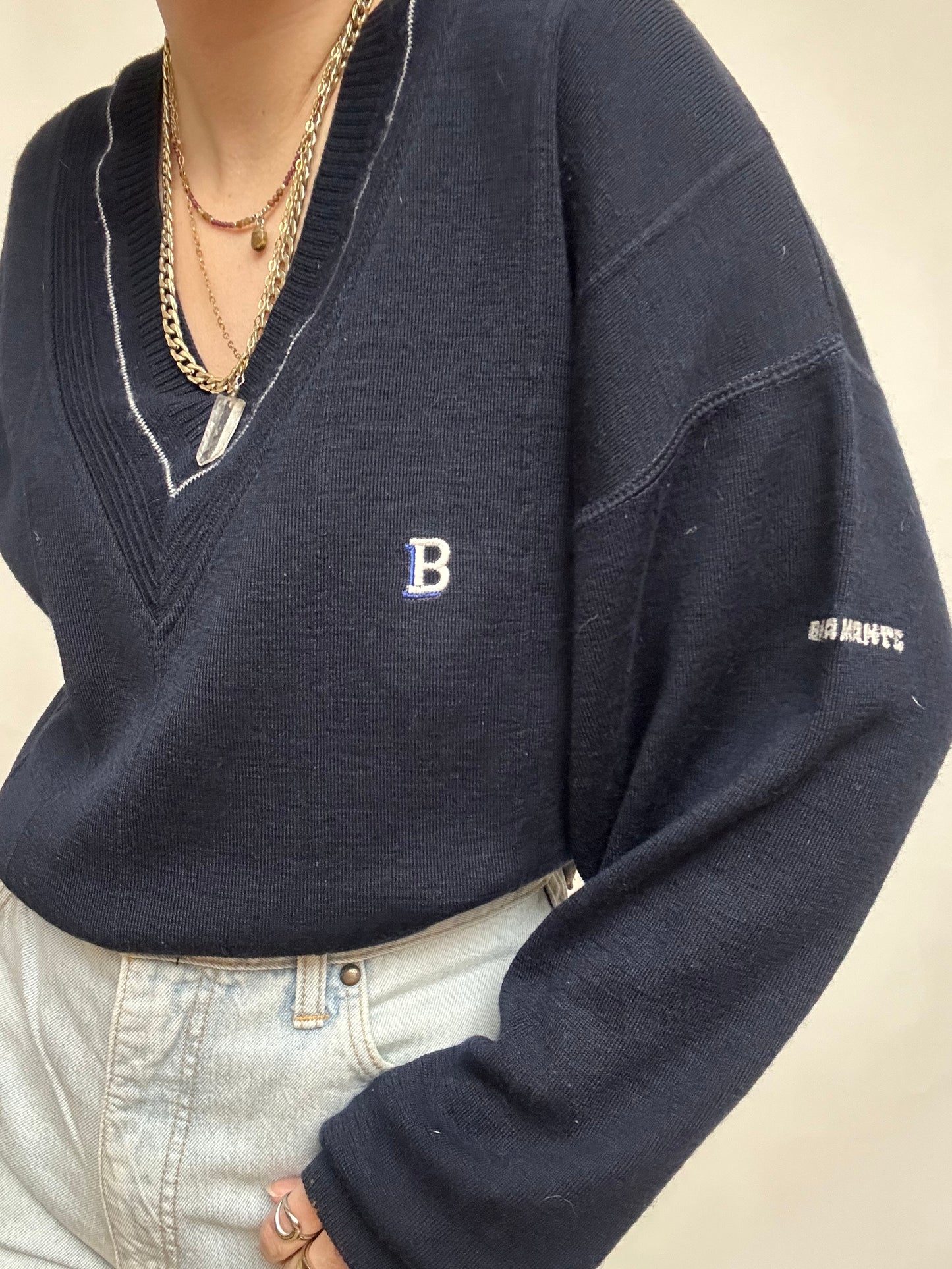 Pull bleu marine