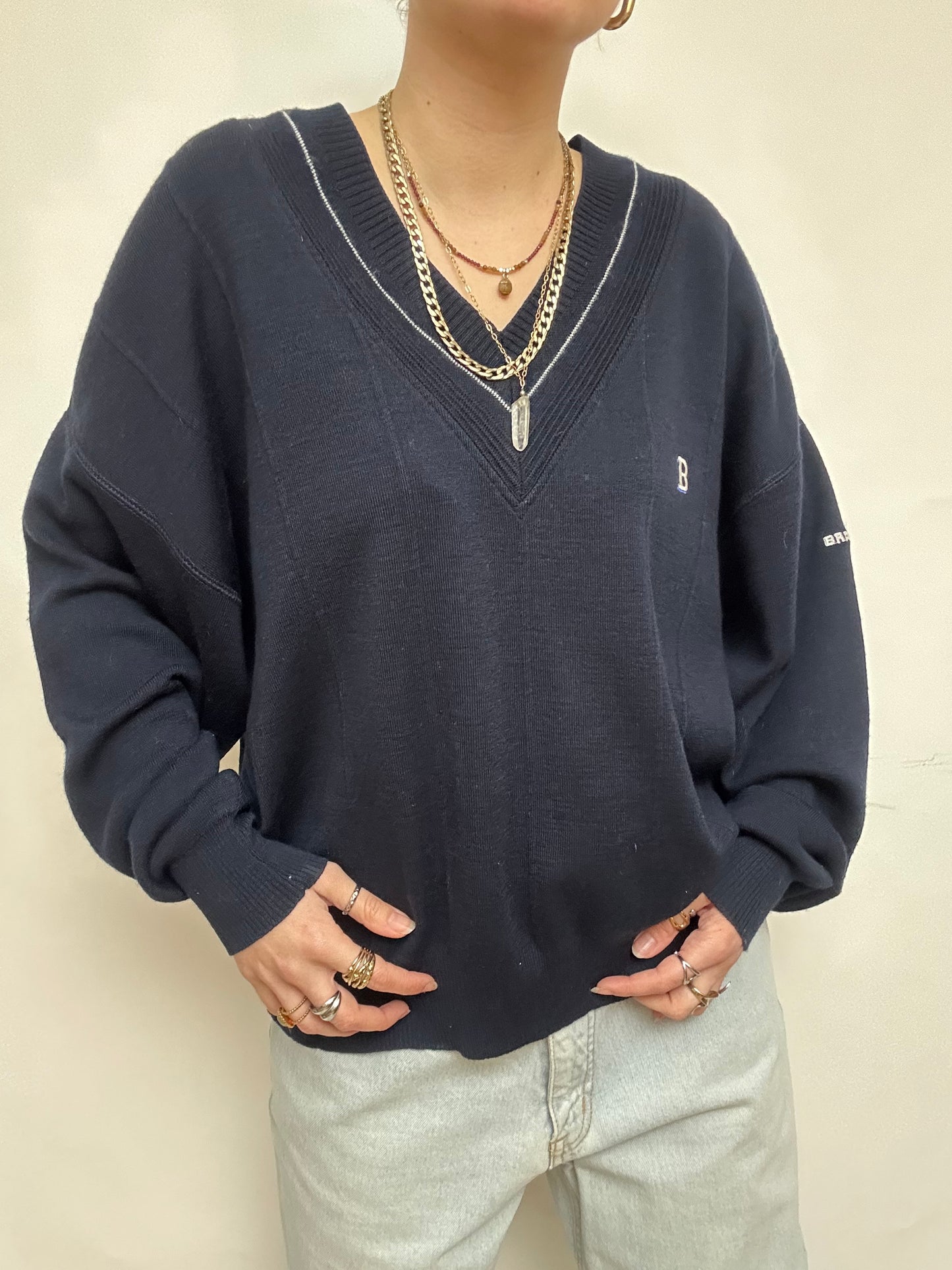 Pull bleu marine
