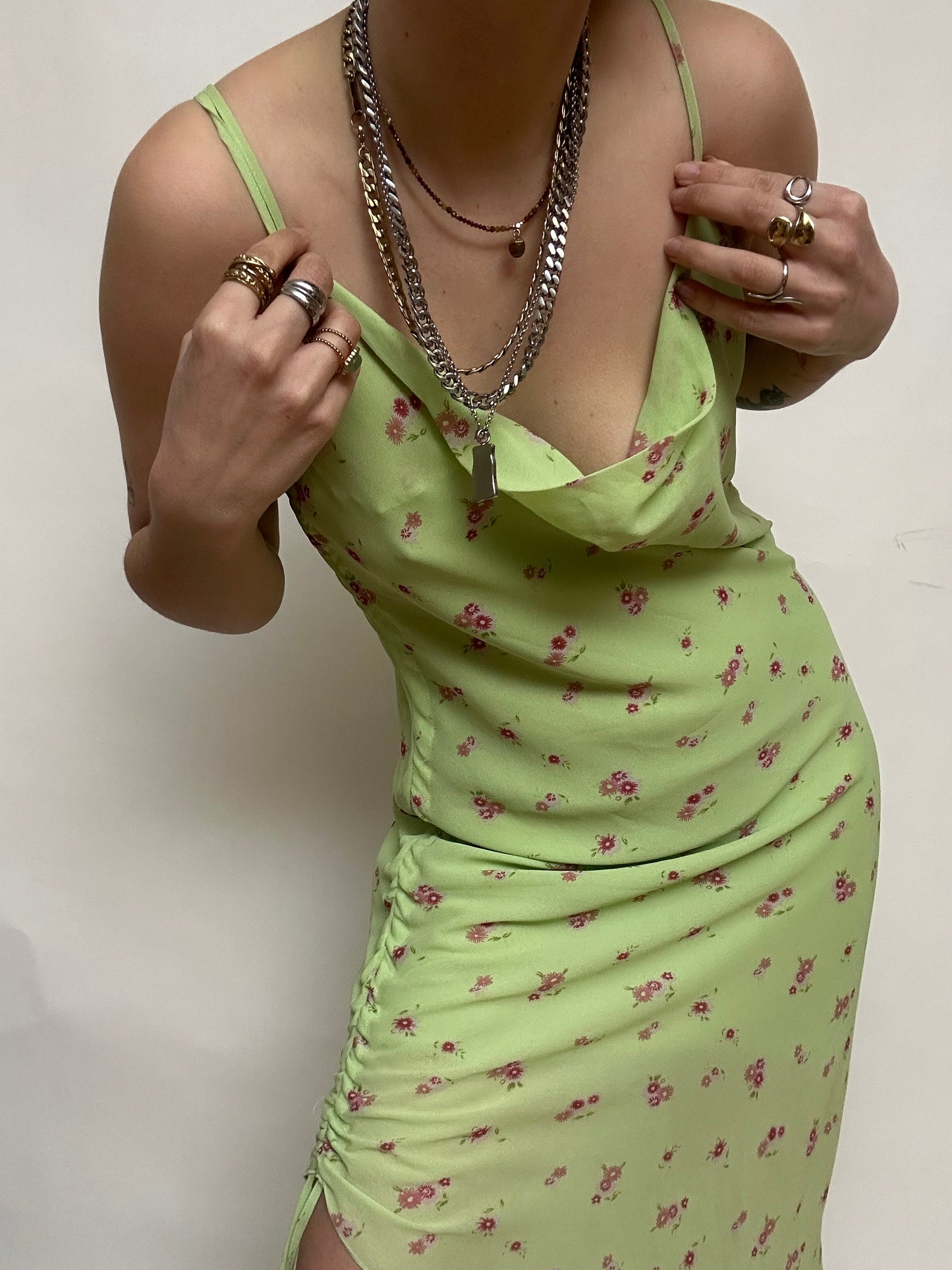 Robe fleurie fronces
