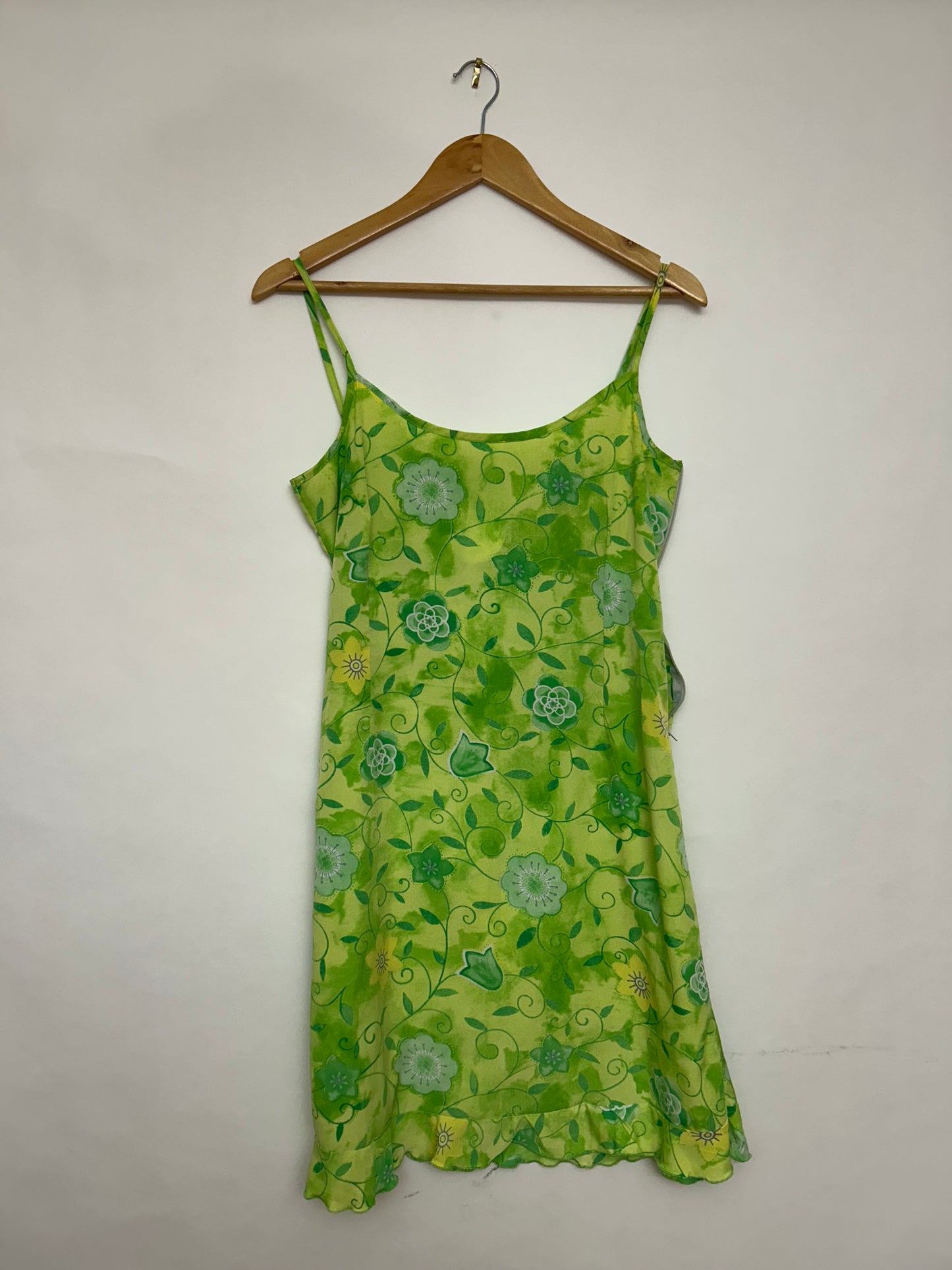 Robe fleurie verte