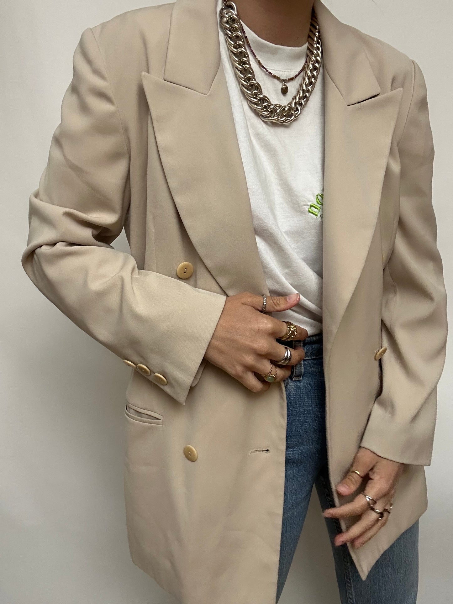 Blazer beige vintage Électre