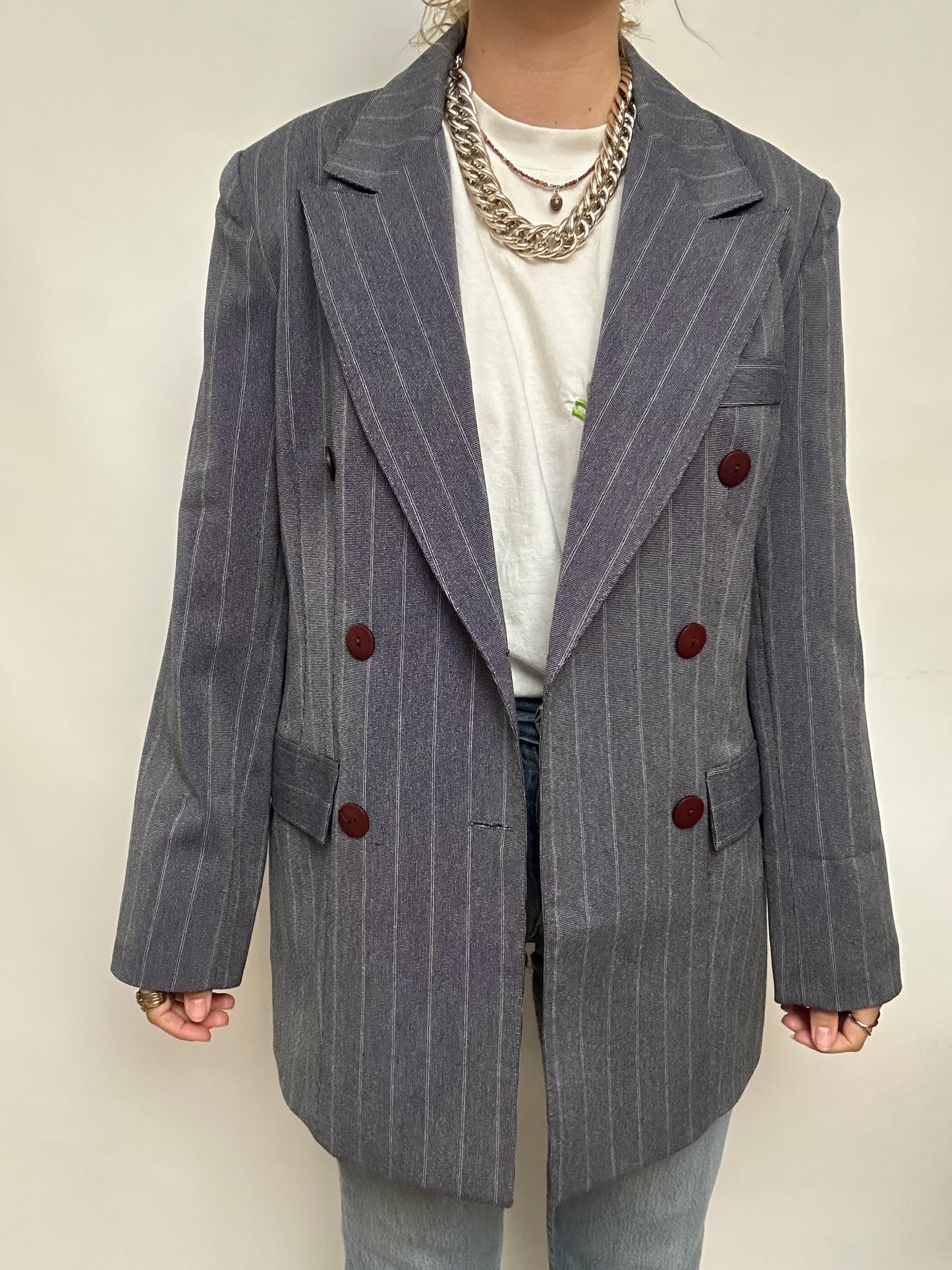 Blazer rayé bleu Gardenia