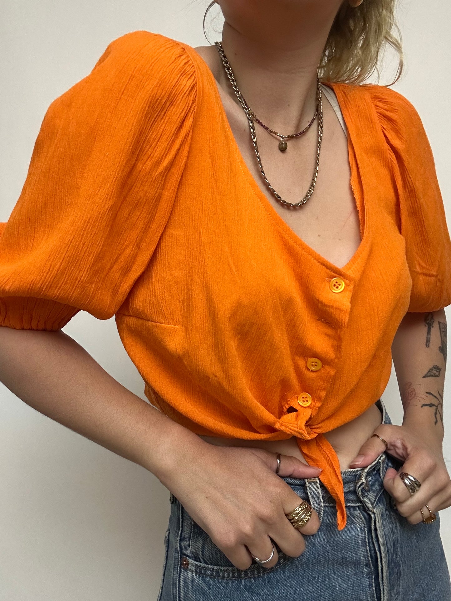 Crop top orange
