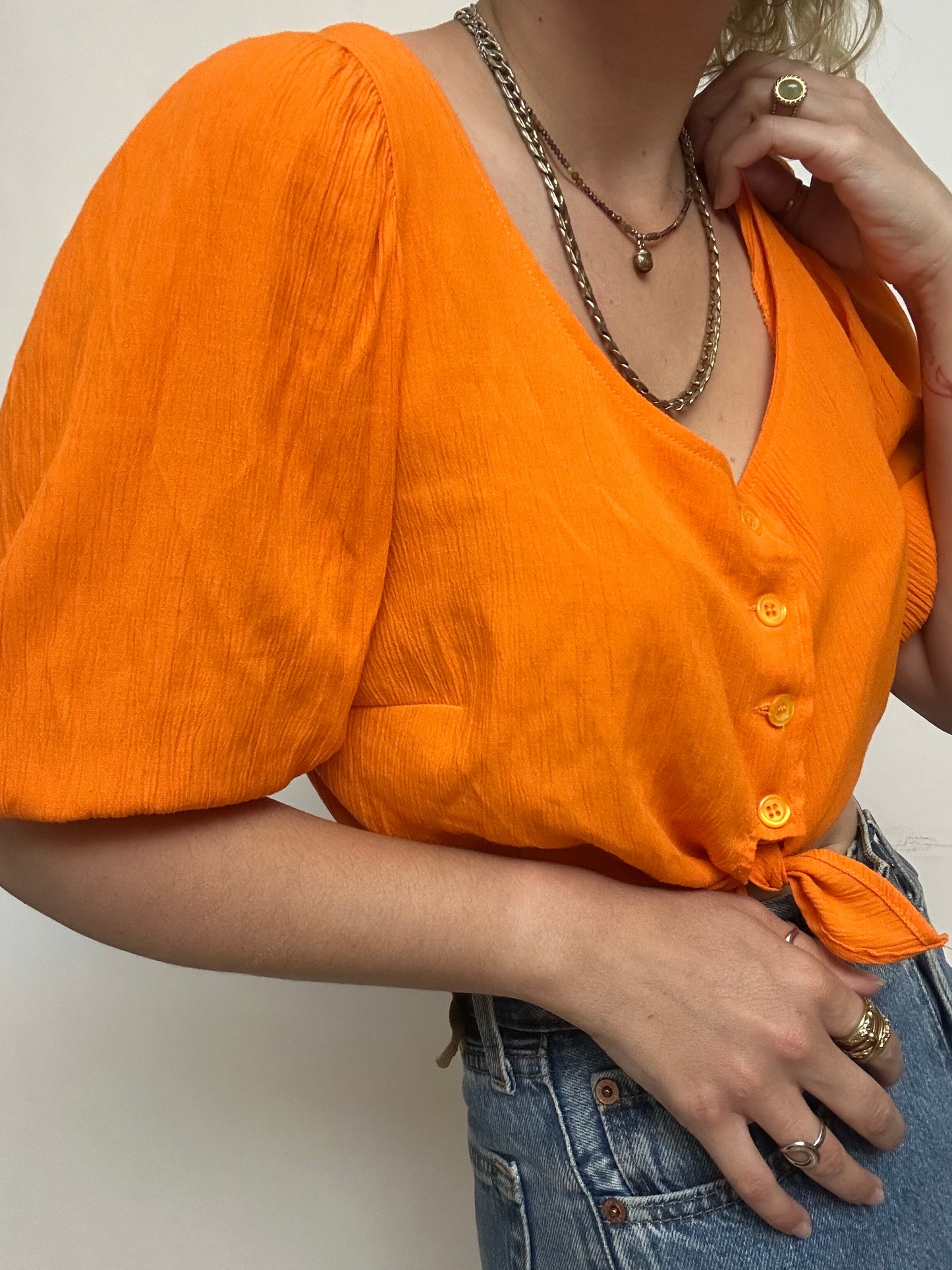 Crop top orange