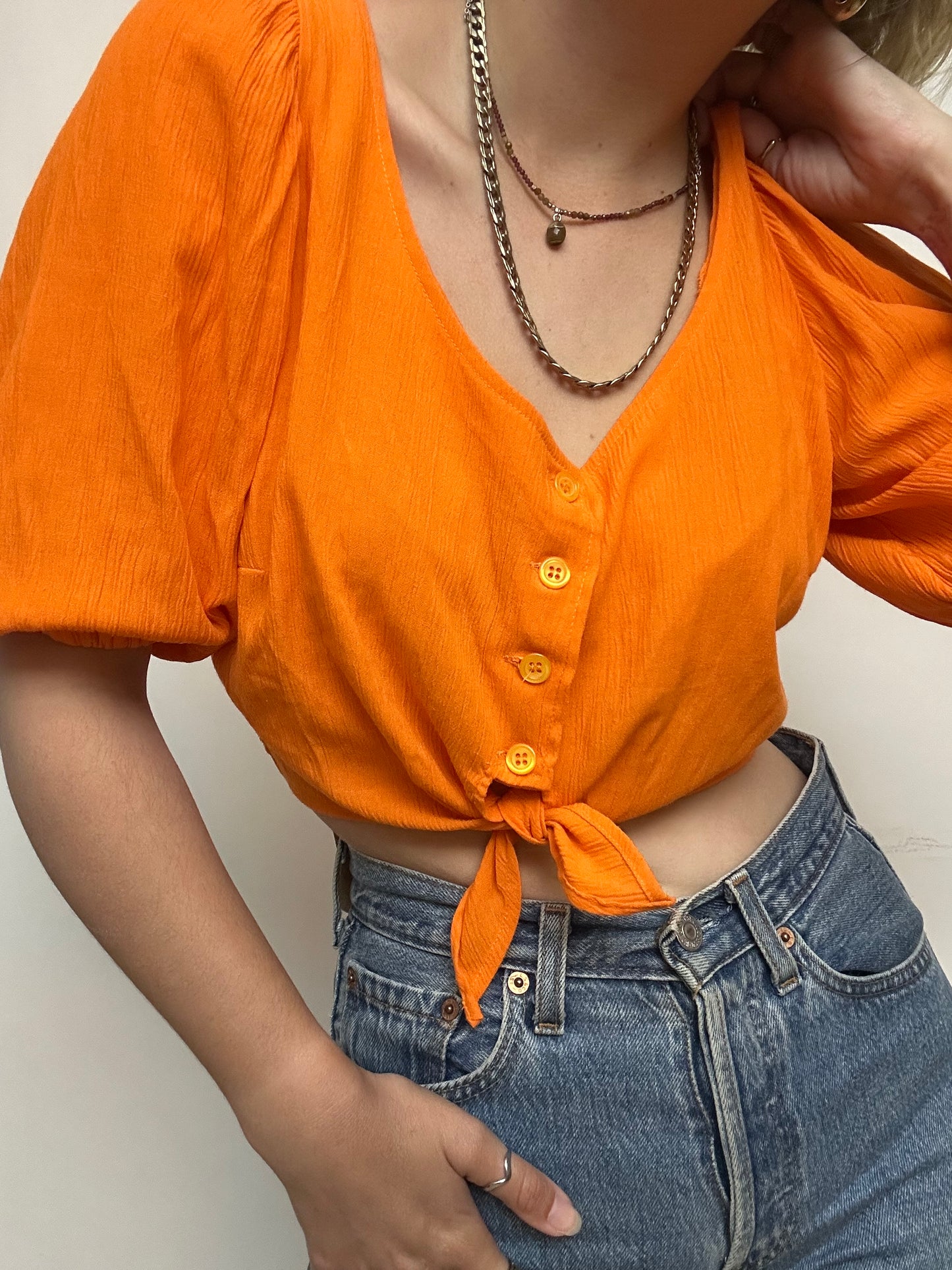 Crop top orange