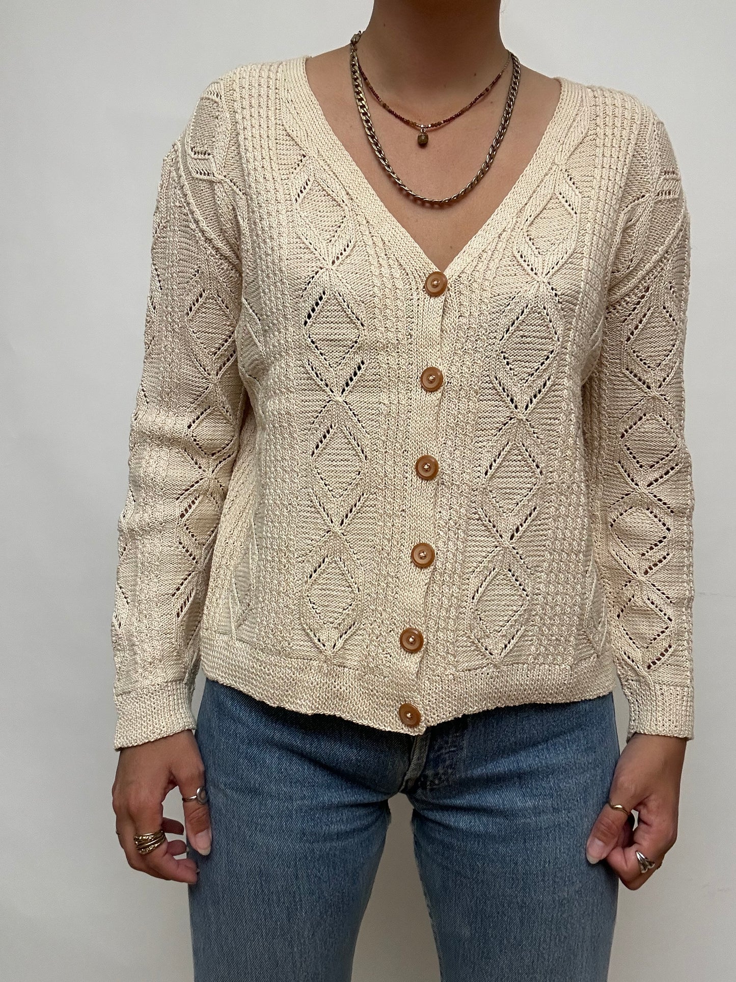 Gilet vintage beige
