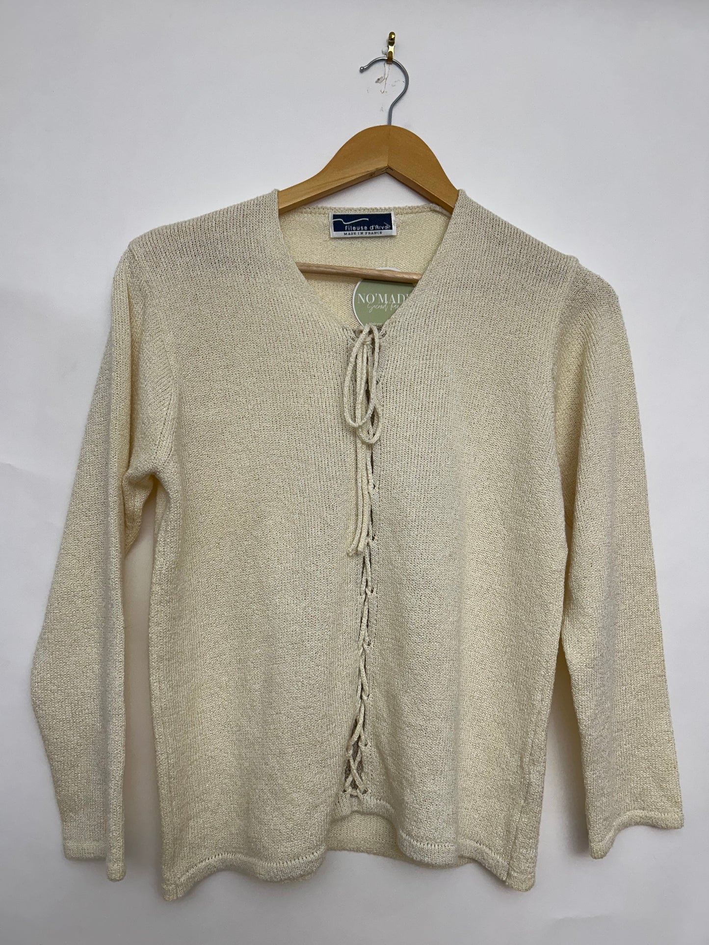 Pull léger beige vintage