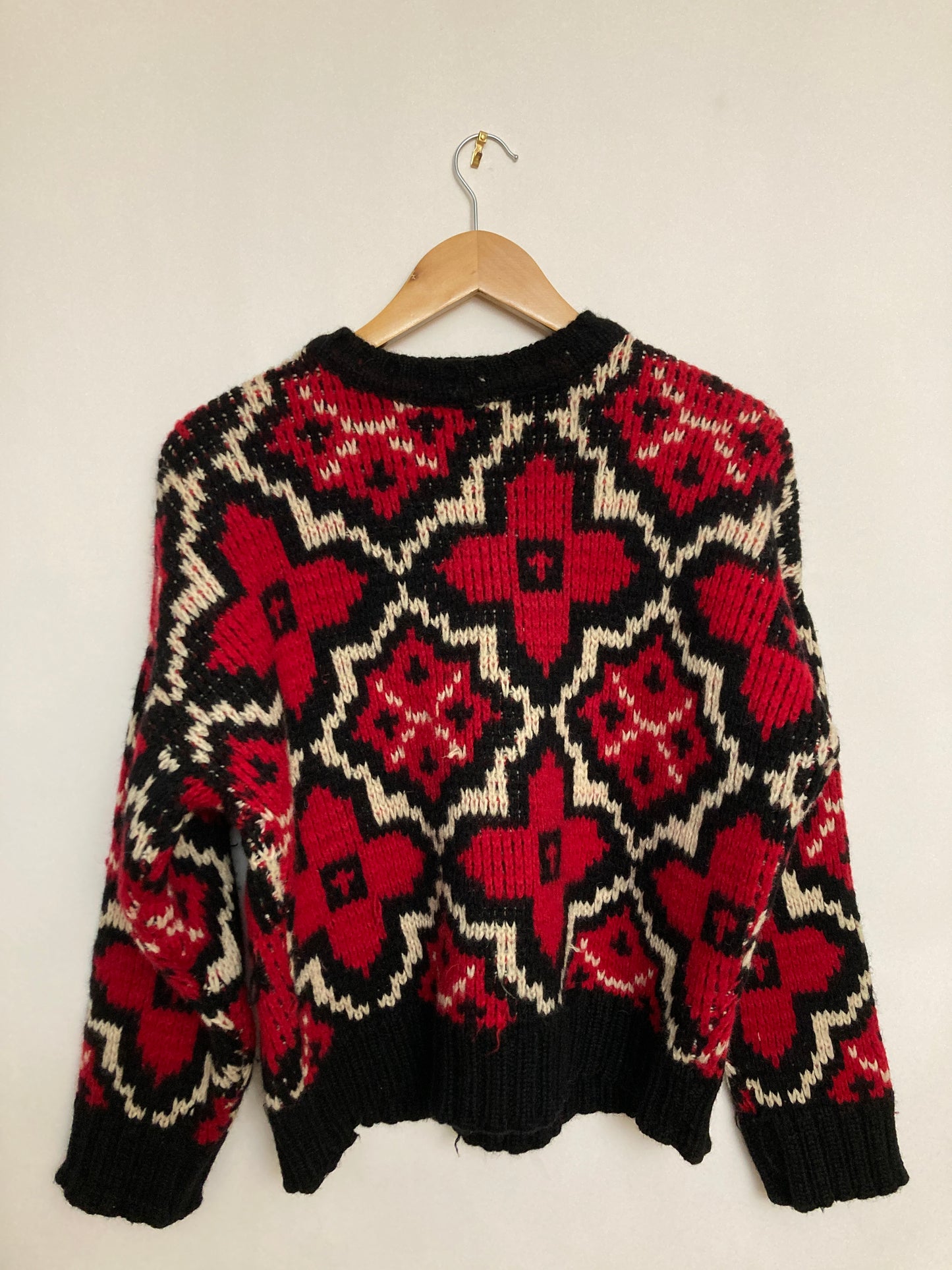 Pull laine jacquard