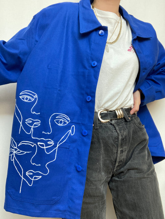 Veste de travail upcyclée