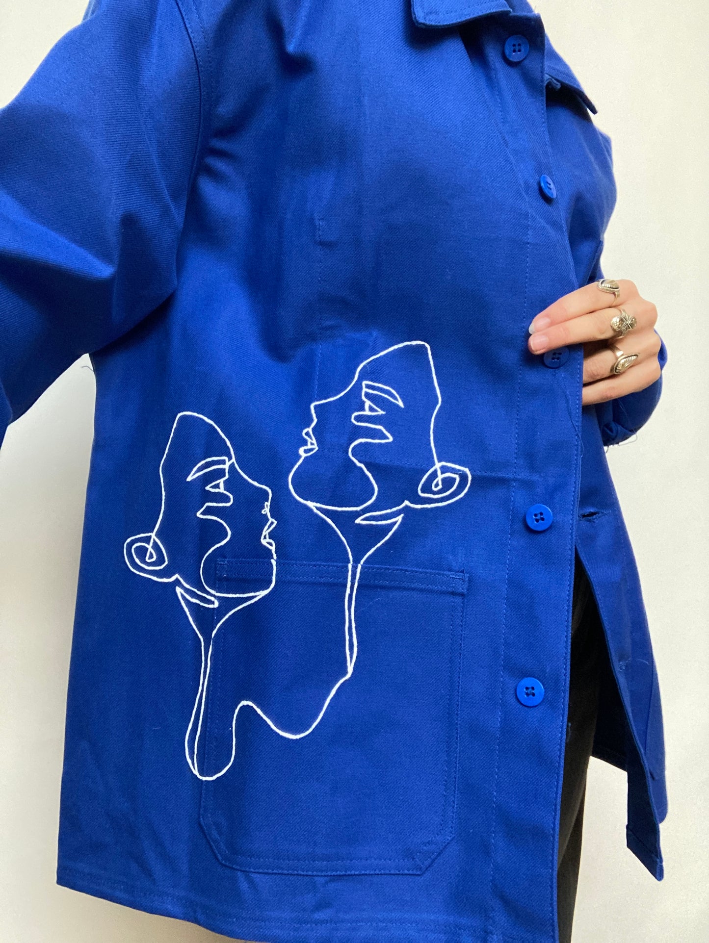 Veste de travail upcyclée