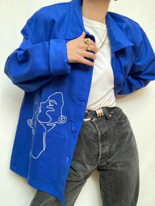 Veste de travail upcyclée