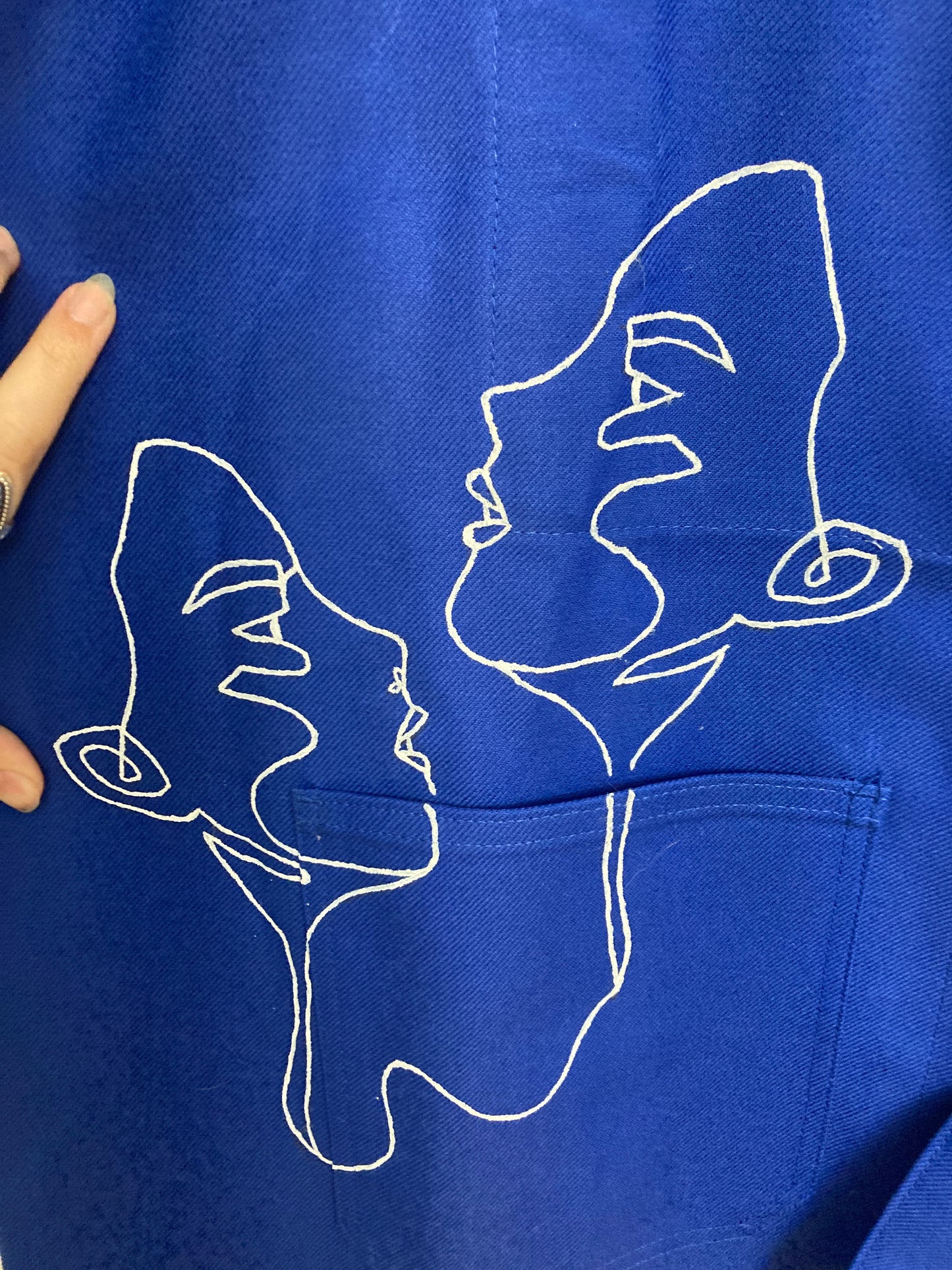 Veste de travail upcyclée