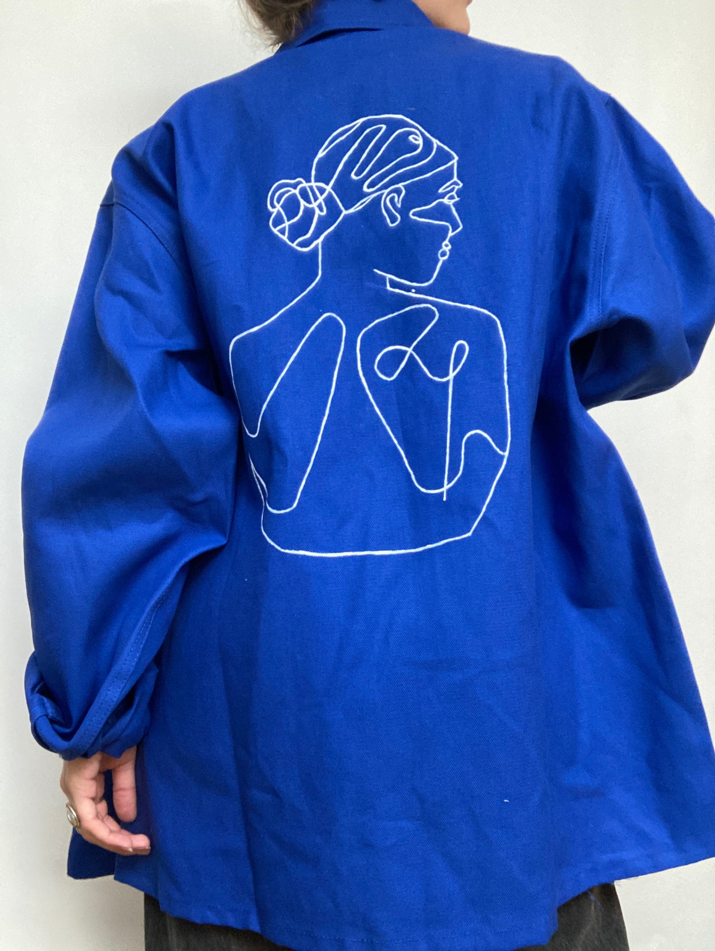 Veste de travail upcyclée