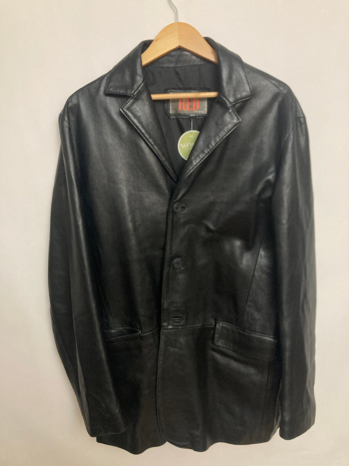 Blazer cuir noir