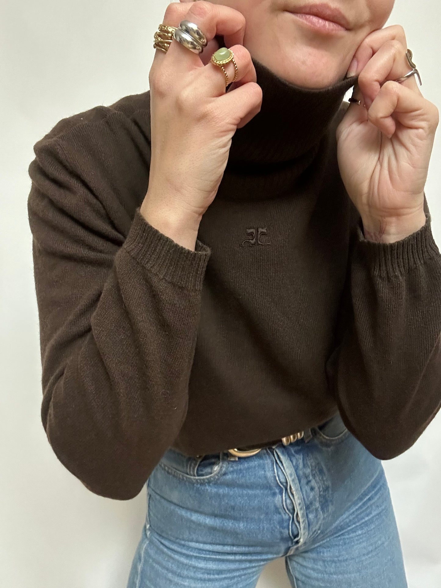 Pull Courrèges marron