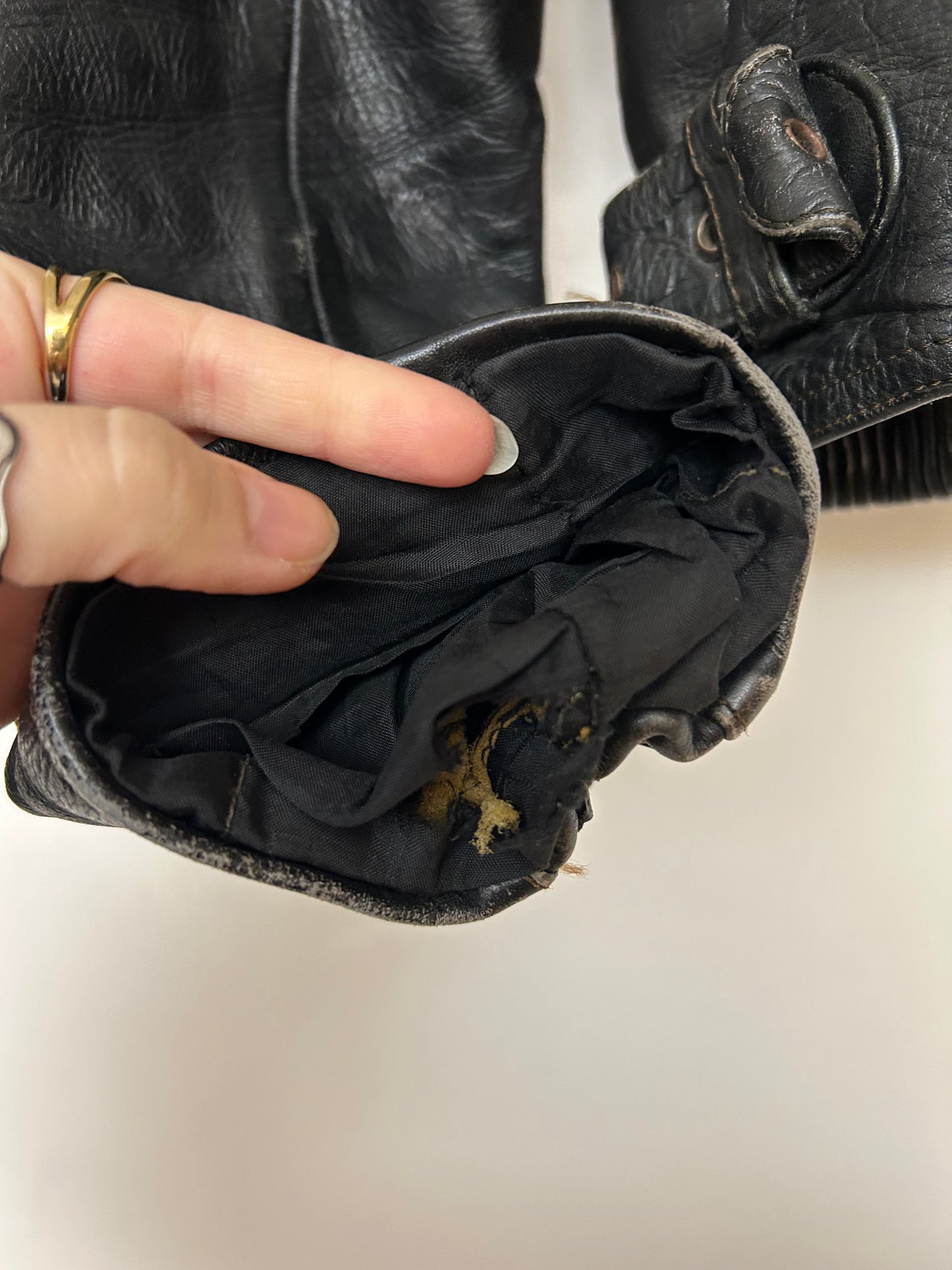 Veste de moto en cuir