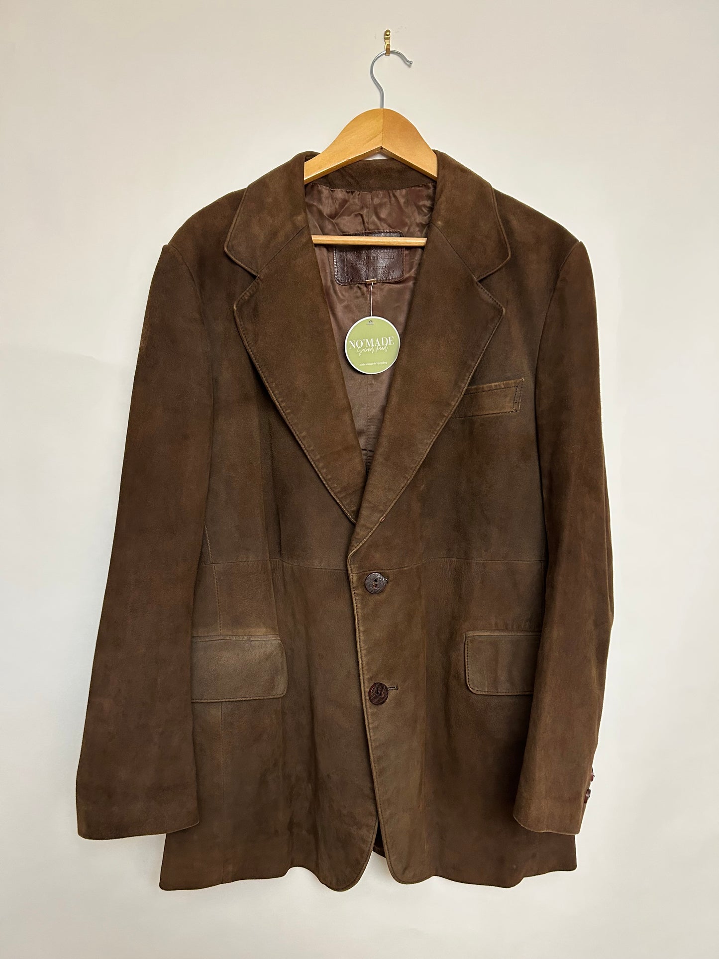 Blazer en daim marron