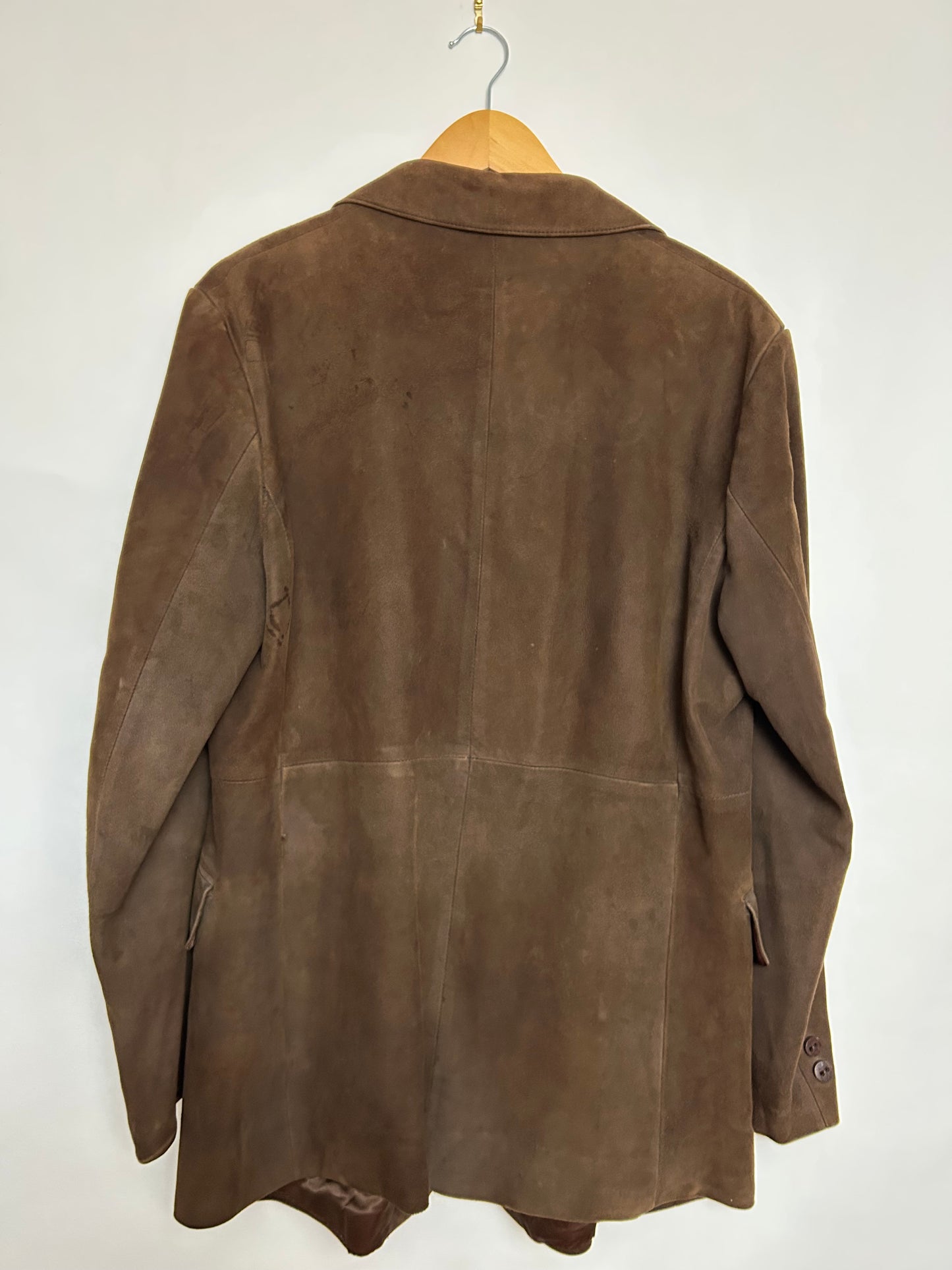 Blazer en daim marron