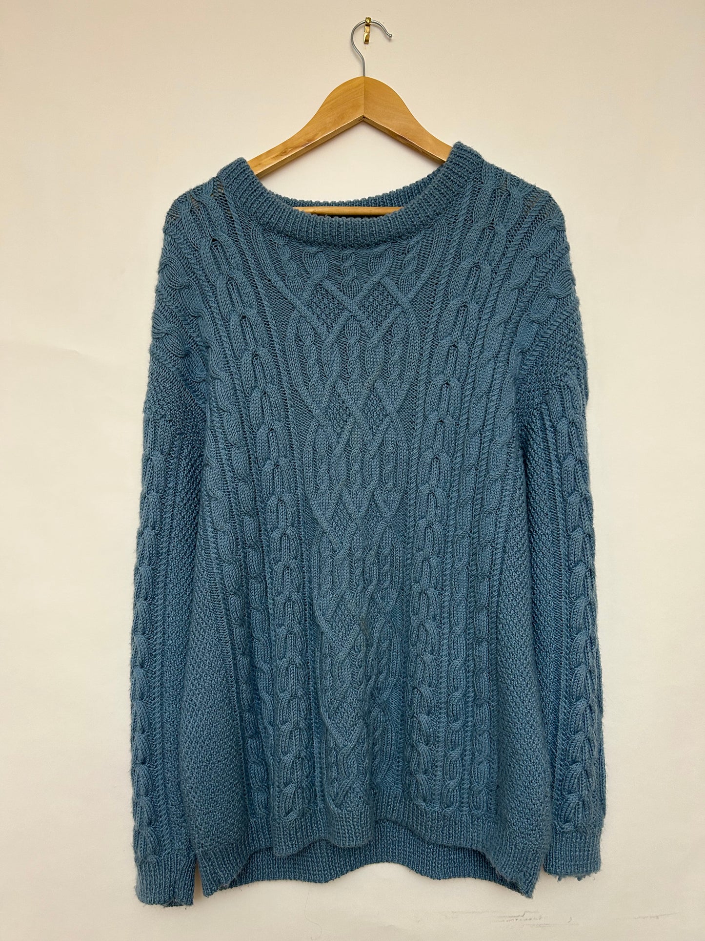 Pull oversize bleu