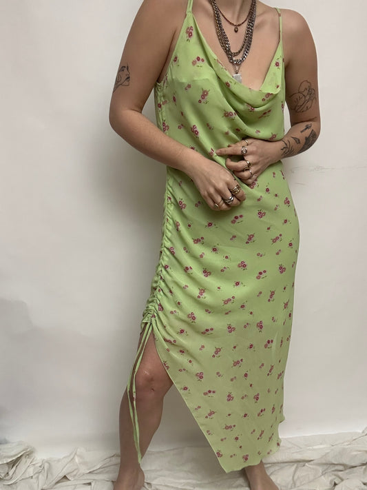 Robe fleurie fronces