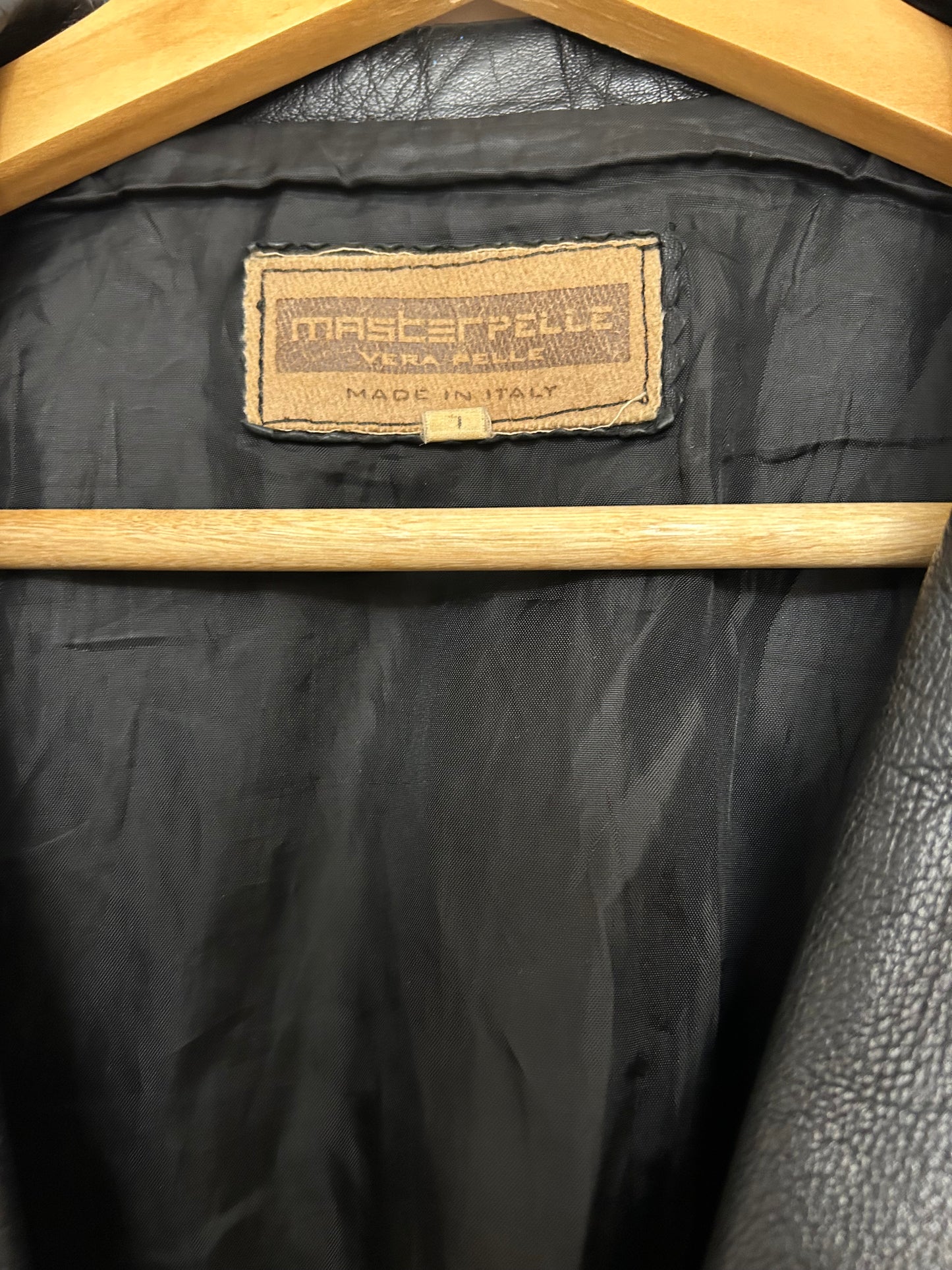Blazer cuir noir