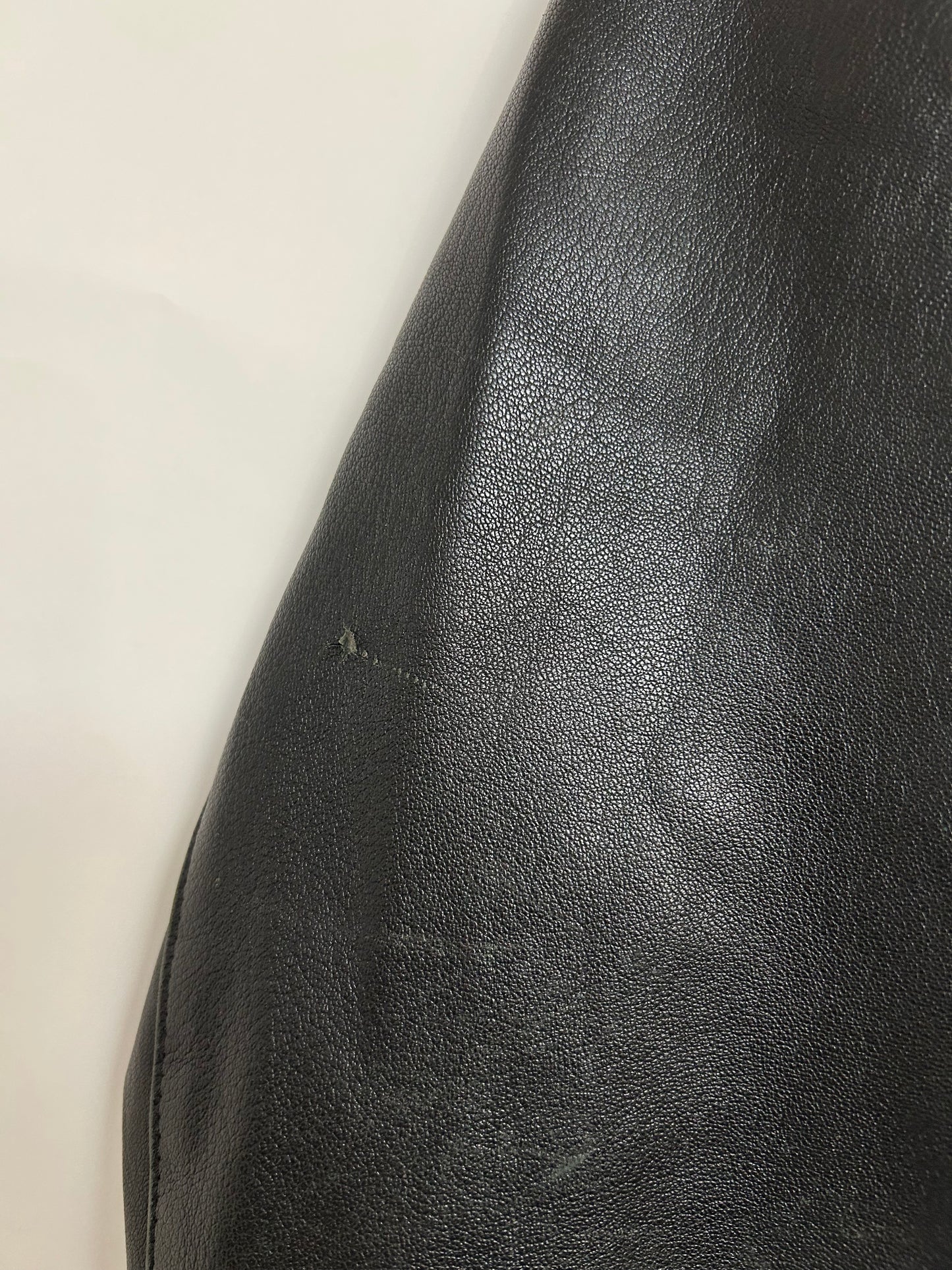 Blazer cuir noir