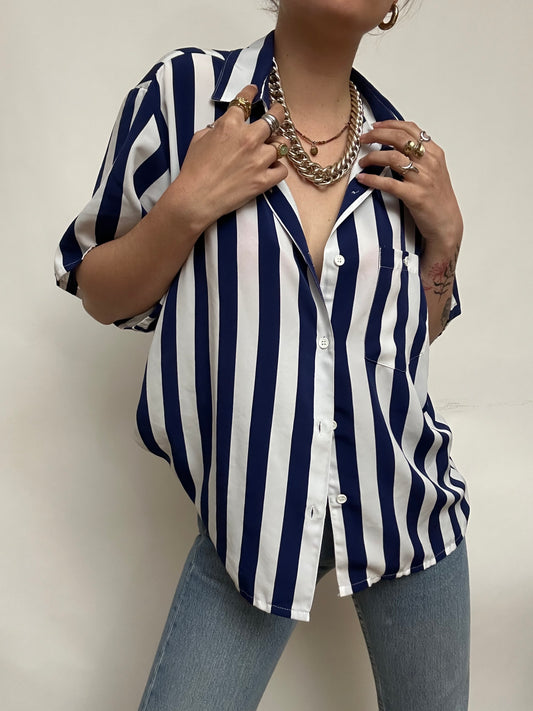 Chemise rayée manches courtes