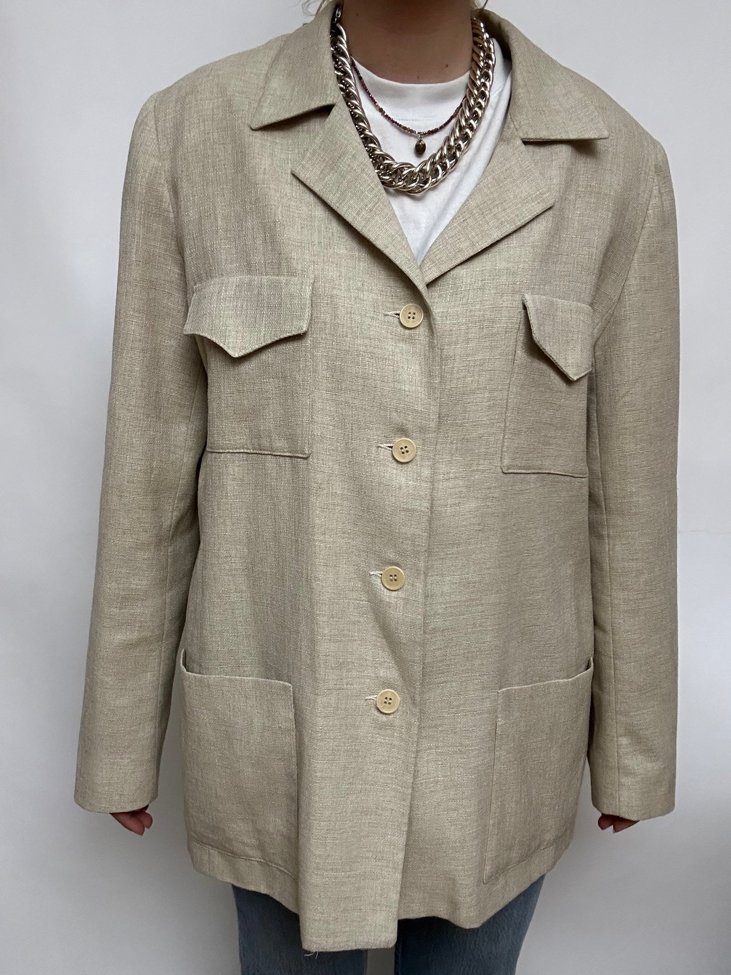 Veste/ Chemise beige Électre