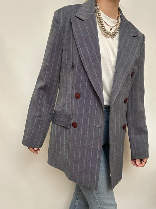 Blazer rayé bleu Gardenia