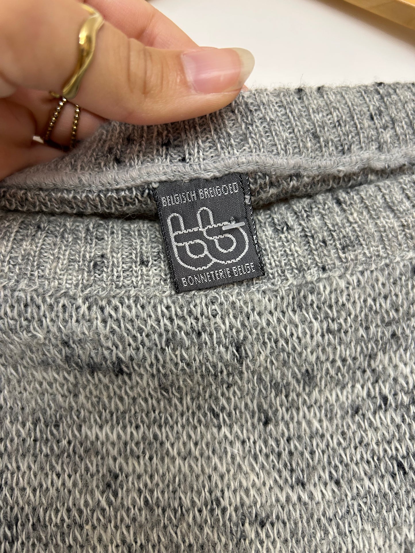 Pull sans manches gris