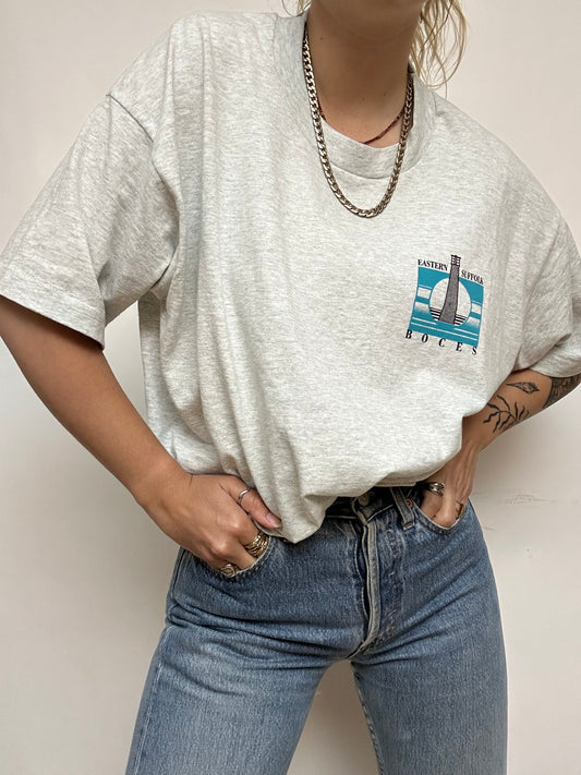 T-shirt gris USA