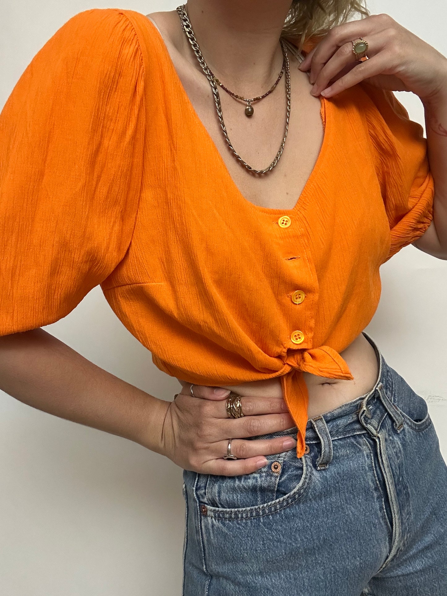 Crop top orange
