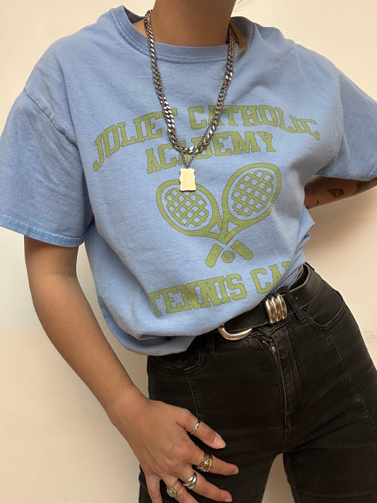 T-shirt bleu imprimé