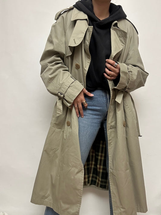Trench kaki/beige Vintage Made in Italy