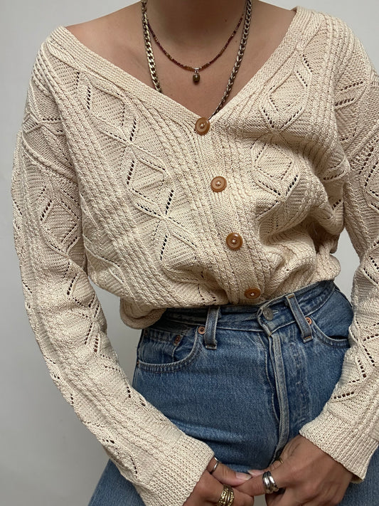 Gilet vintage beige