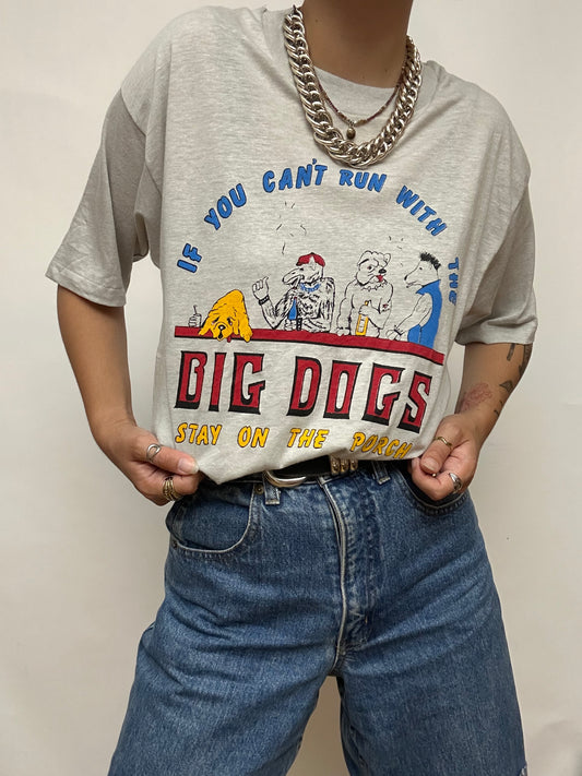 T-shirt vintage gris made in USA