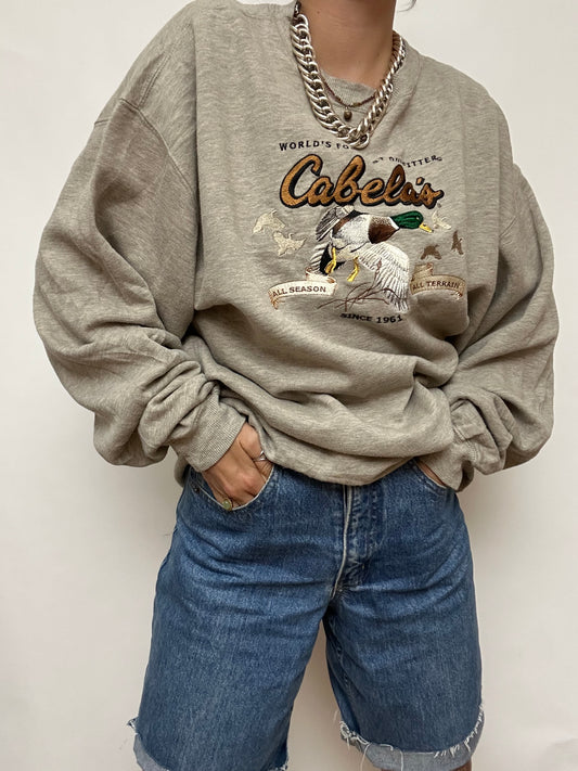 Sweat brodé vintage